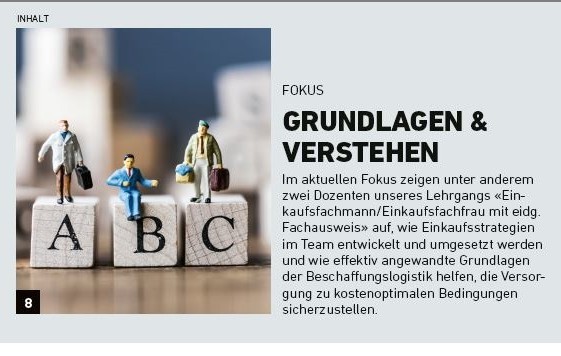 Inhalt Procure Swiss Magazin Februar 2020